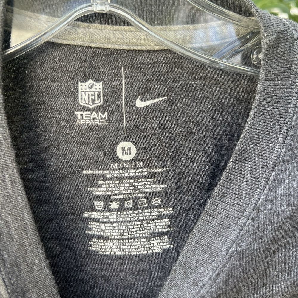 Nike Jacksonville Jaguars T-Shirt Team Logo NFL Team Apparel Gray Medium - Picture 4 of 6